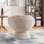 Oversized 360-Degree Swivel Accent Chair for Living Room and Bedroom