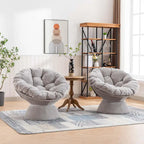 Oversized 360-Degree Swivel Accent Chair for Living Room and Bedroom