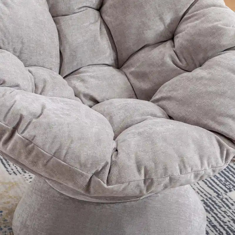 Oversized 360-Degree Swivel Accent Chair for Living Room and Bedroom