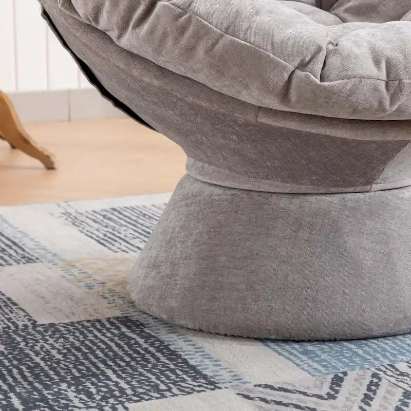 Oversized 360-Degree Swivel Accent Chair for Living Room and Bedroom