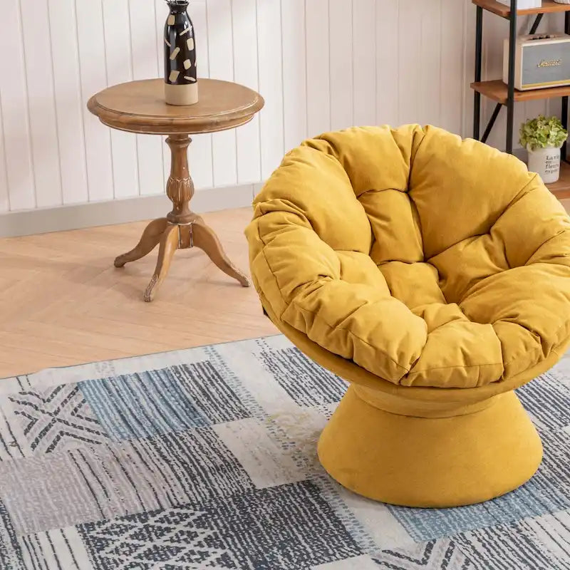 Oversized 360-Degree Swivel Accent Chair for Living Room and Bedroom