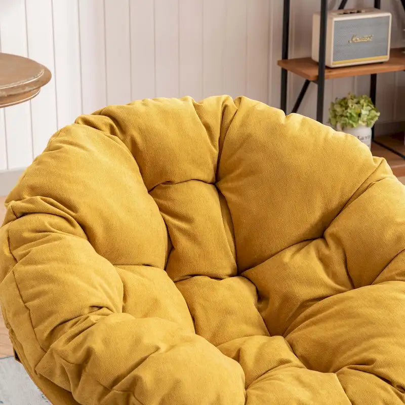 Oversized 360-Degree Swivel Accent Chair for Living Room and Bedroom