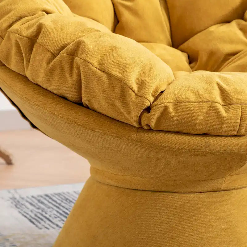 Oversized 360-Degree Swivel Accent Chair for Living Room and Bedroom
