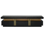 68-Inch Faux Marble Top TV Stand with Three Drawers