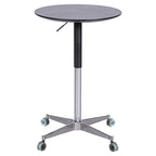 24-Inch Adjustable Height Swivel Bar Table with Aluminum Base