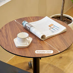 24-Inch Adjustable Height Swivel Bar Table with Aluminum Base