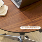 24-Inch Adjustable Height Swivel Bar Table with Aluminum Base