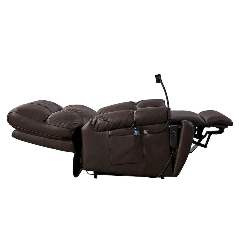 Electric Power Lift Recliner Chair with Massage Heat and Phone Holder
