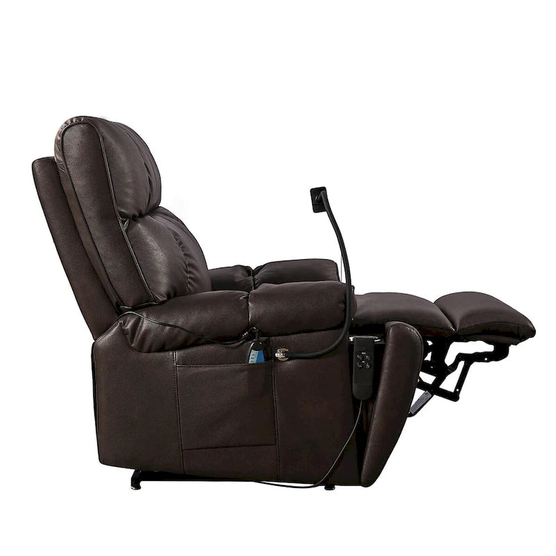 Electric Power Lift Recliner Chair with Massage Heat and Phone Holder