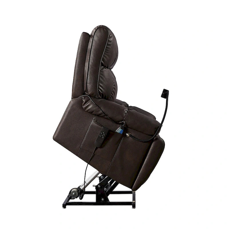 Electric Power Lift Recliner Chair with Massage Heat and Phone Holder