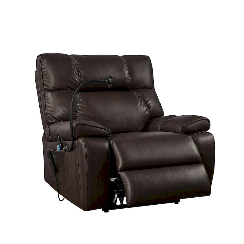 Electric Power Lift Recliner Chair with Massage Heat and Phone Holder