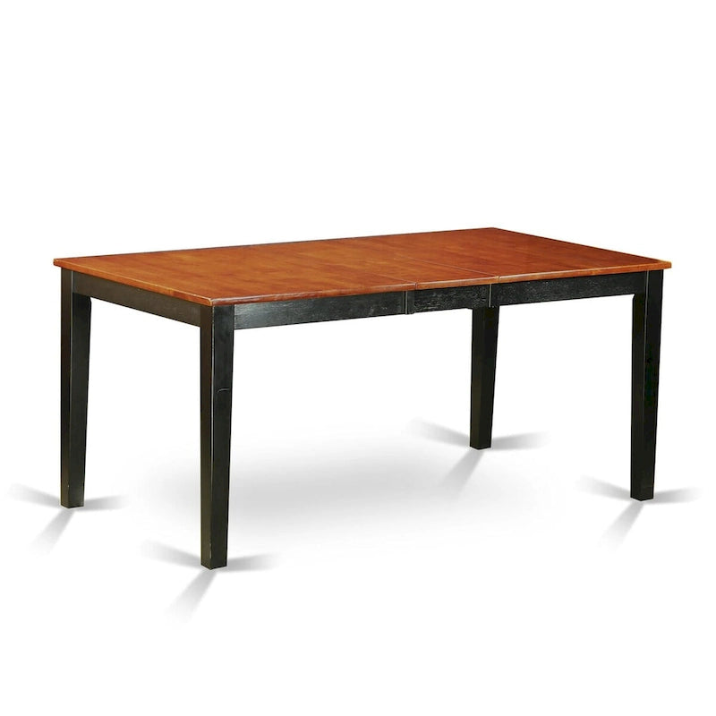 Extendable Rectangle Dining Table with Butterfly Leaf Multiple Finishes
