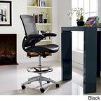 Ergonomic Drafting Chair with Mesh Back and Flip-Up Arms