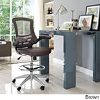 Ergonomic Drafting Chair with Mesh Back and Flip-Up Arms