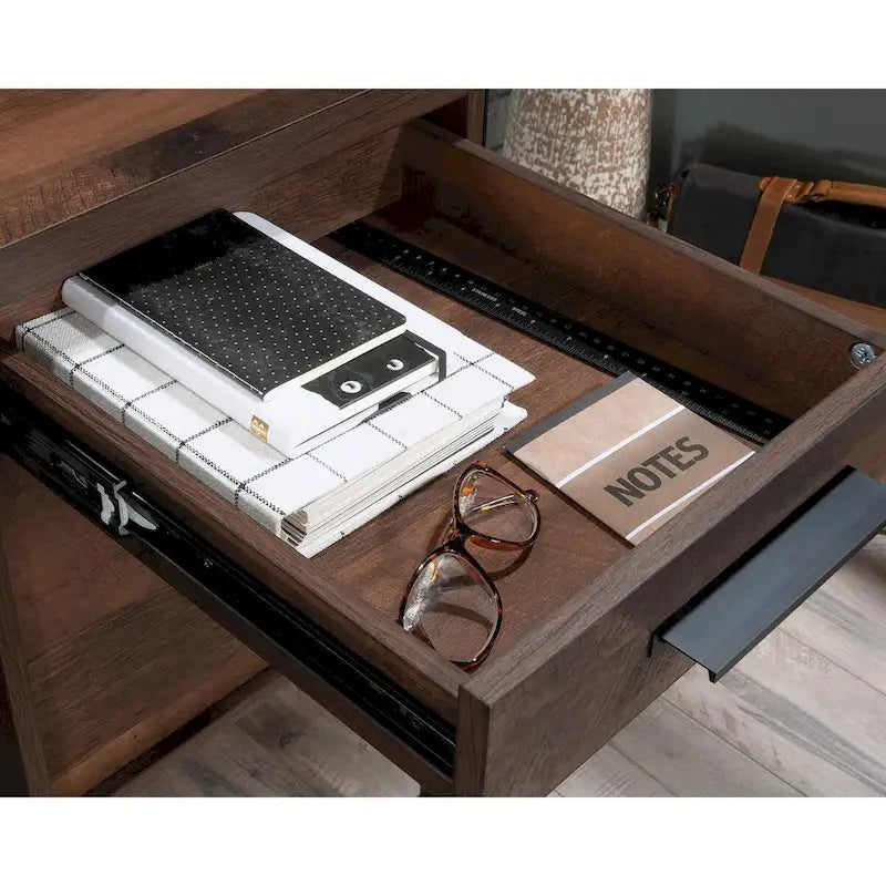 60-Inch Double Pedestal Computer Desk with File Drawers and Keyboard Tray