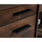 60-Inch Double Pedestal Computer Desk with File Drawers and Keyboard Tray