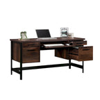 60-Inch Double Pedestal Computer Desk with File Drawers and Keyboard Tray