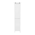 Farmhouse Freestanding Bathroom Linen Tower with Shelves and Drawer